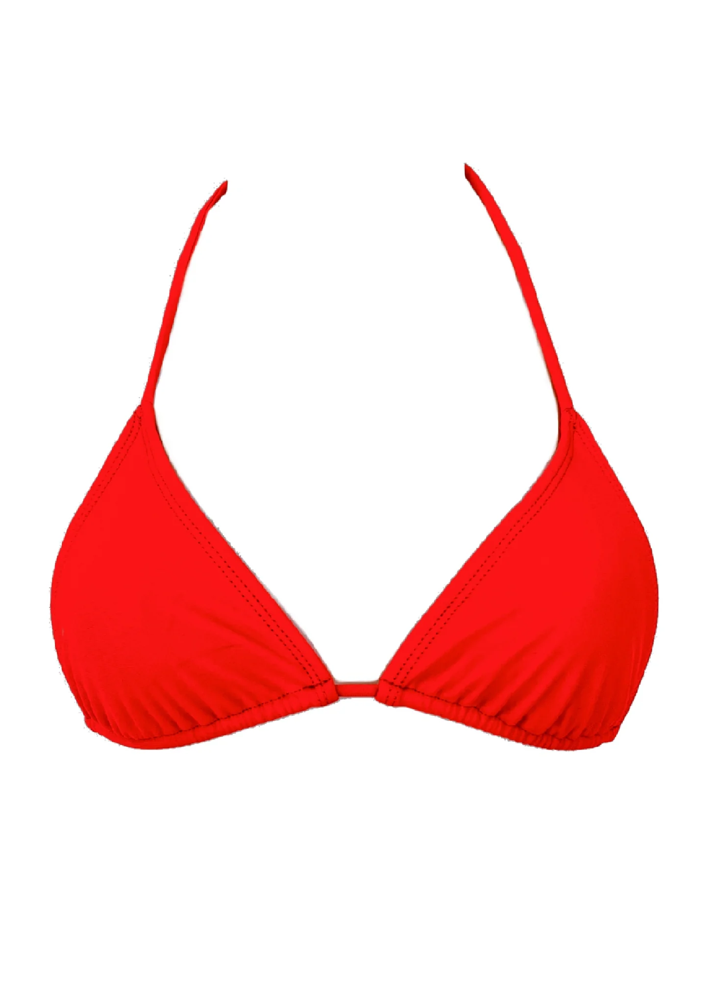 001 Triangle Bikini Top - Siren Red - Image 2
