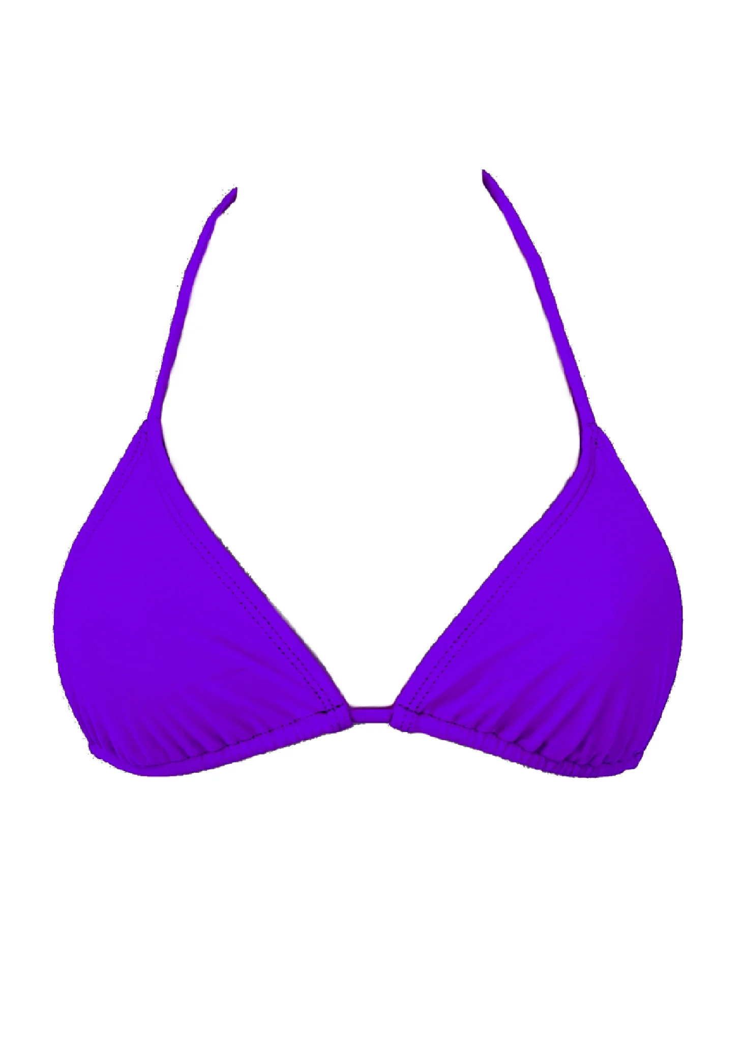 001 Triangle Bikini Top - Bold Purple - Image 2
