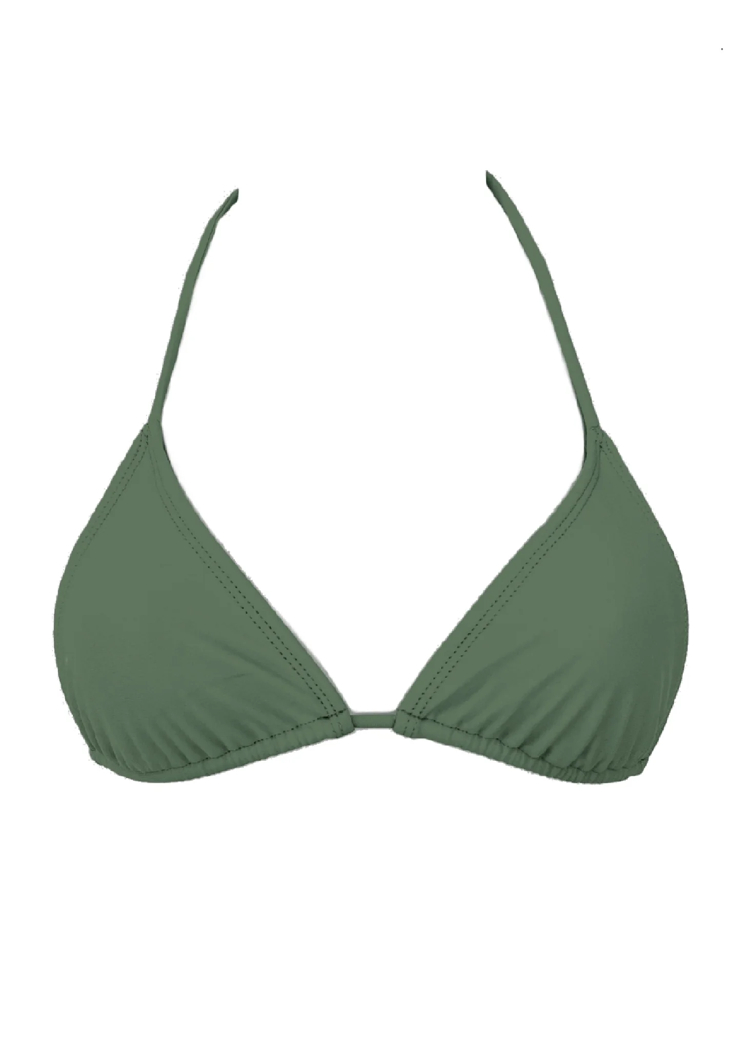 001 Triangle Bikini Top - Evergreen - Image 2