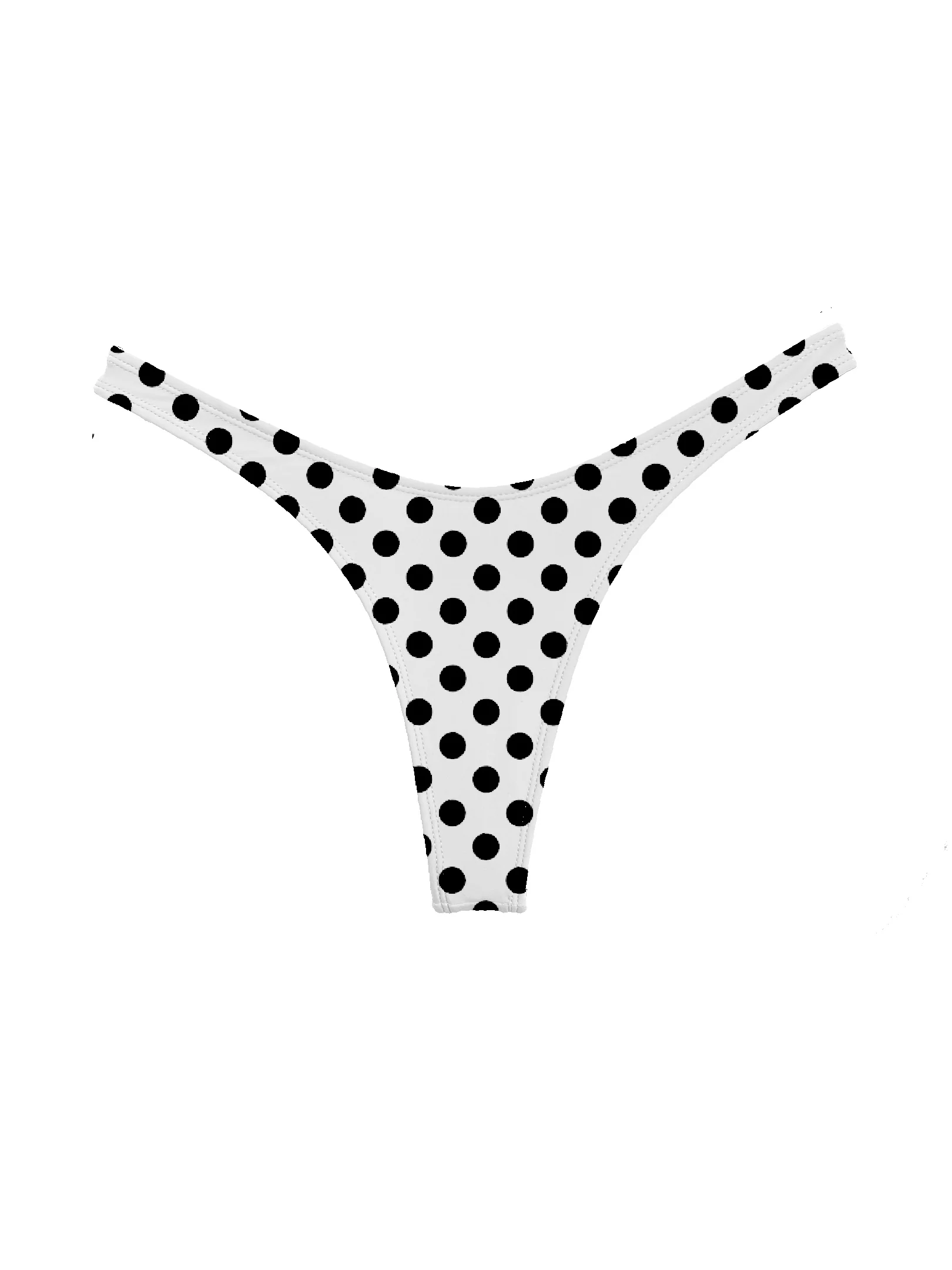 002 Bikini Bottoms - White Polka Dot - Image 2