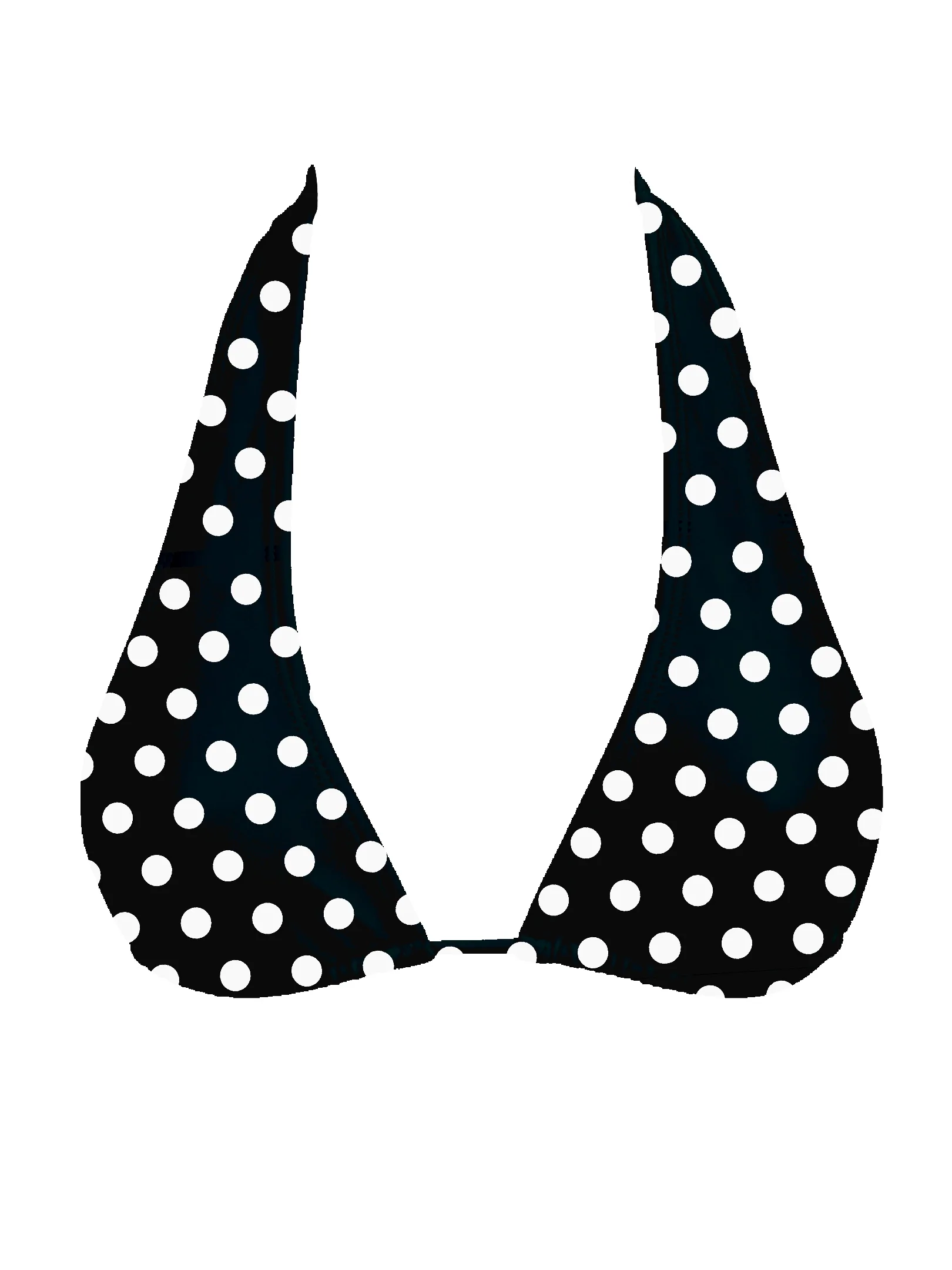 002 Halter Bikini Top - Black Polka Dot - Image 2