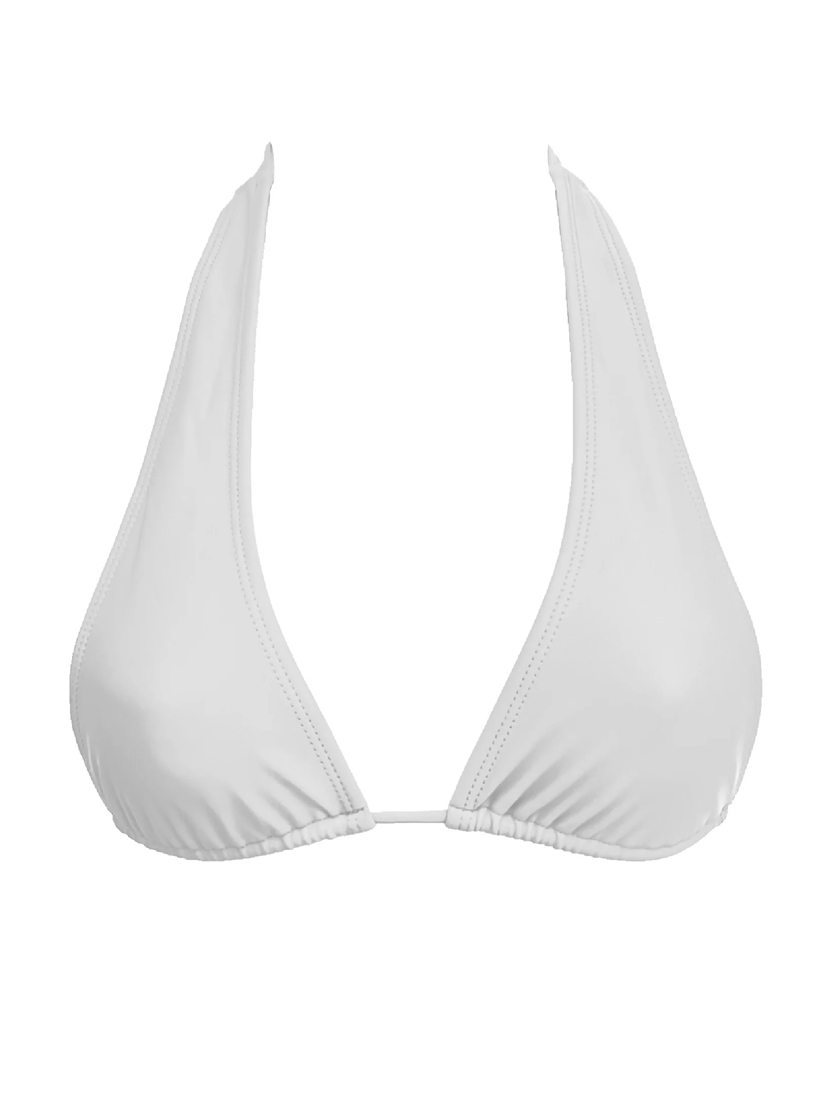 002 Halter Bikini Top - White - Image 2