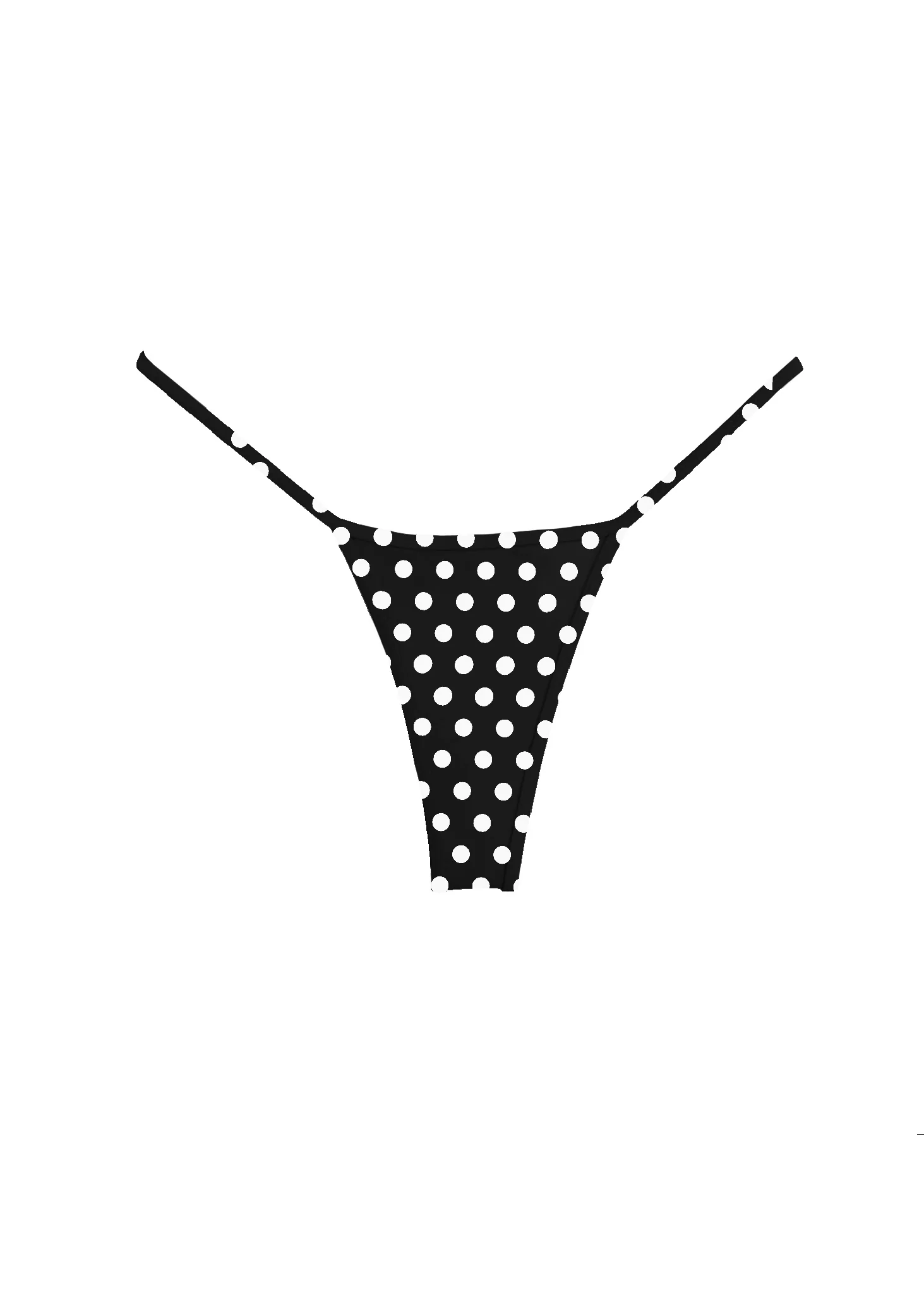 008 Micro Bikini Bottoms - Black Polka Dot - Image 2