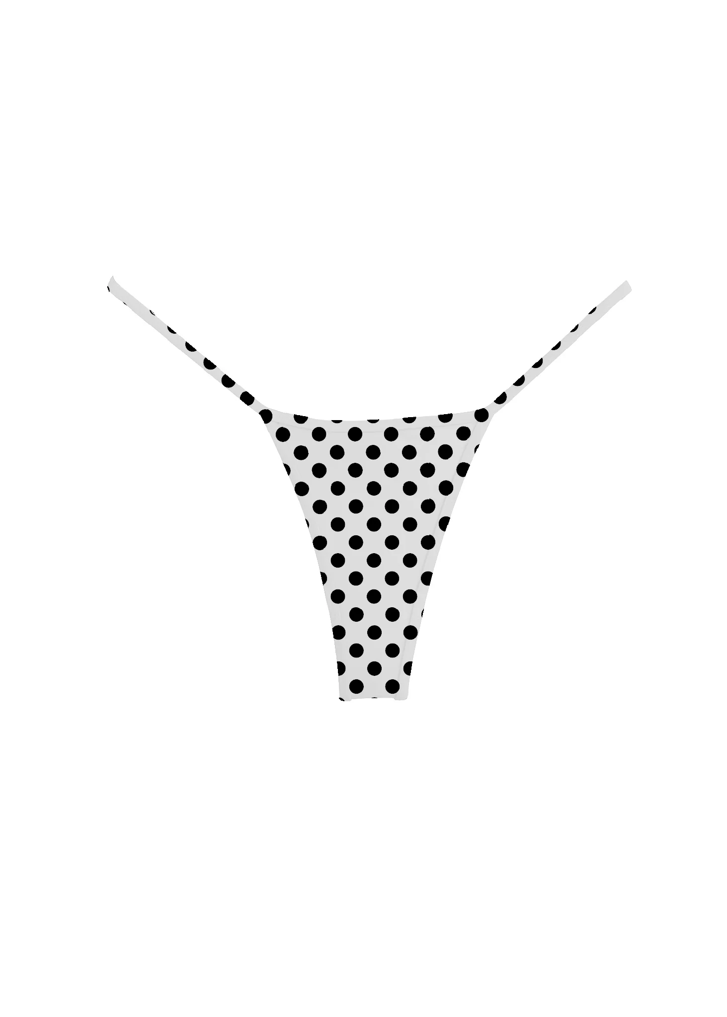 008 Micro Bikini Bottoms - White Polka Dot - Image 2