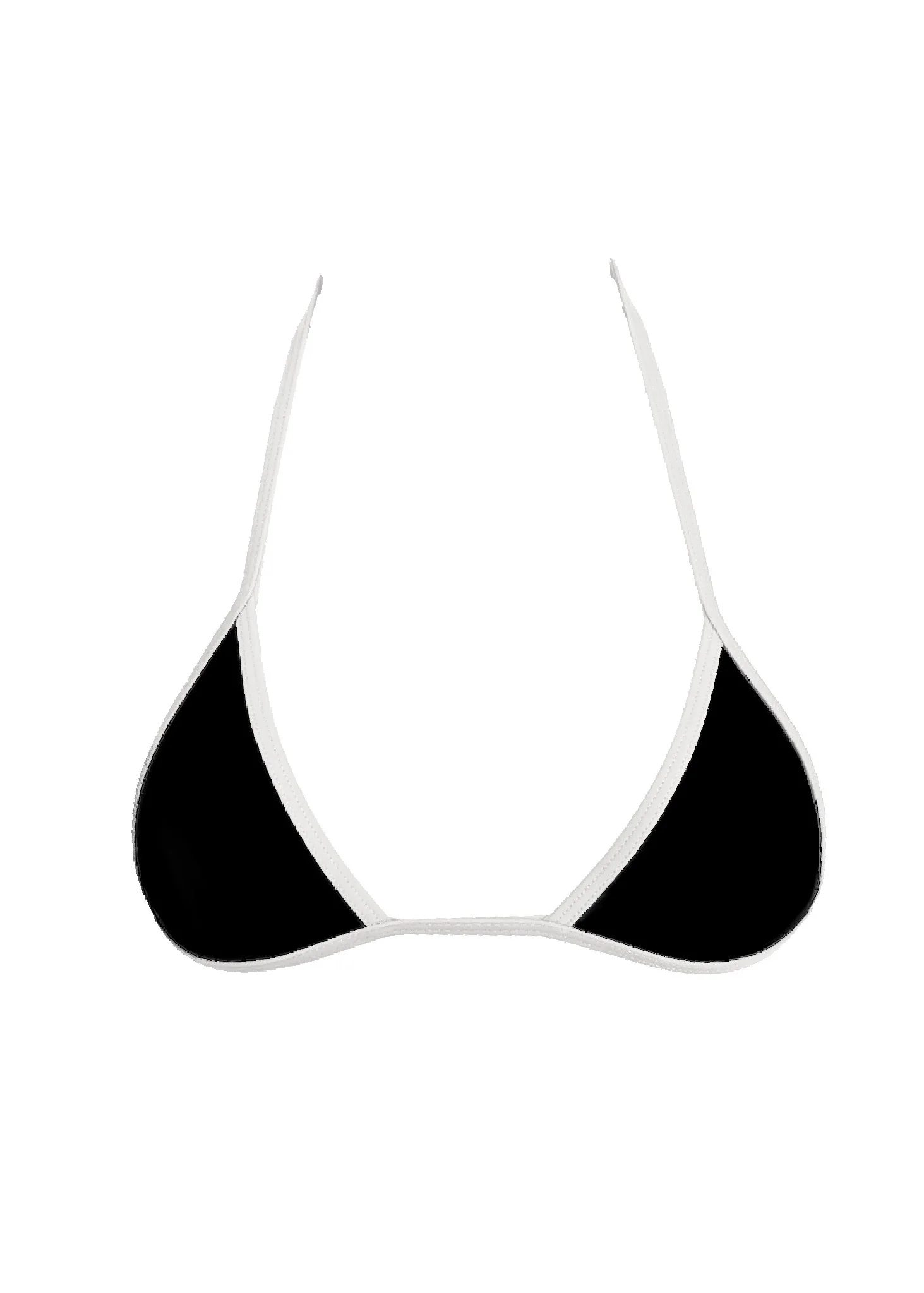 008 Micro Bikini Top - Black & White - Image 2