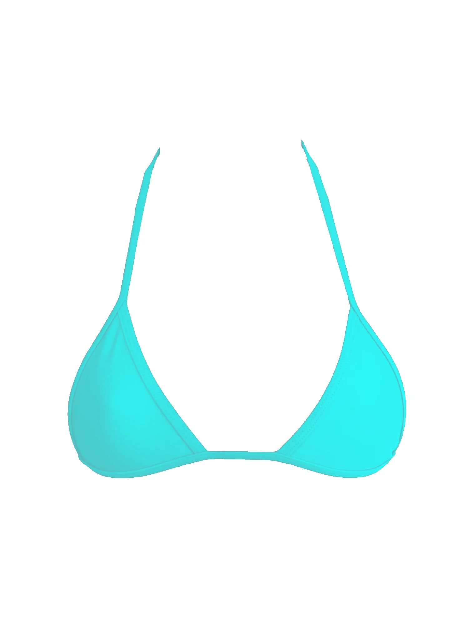 008 Micro Bikini Top - Sky Teal - Image 2