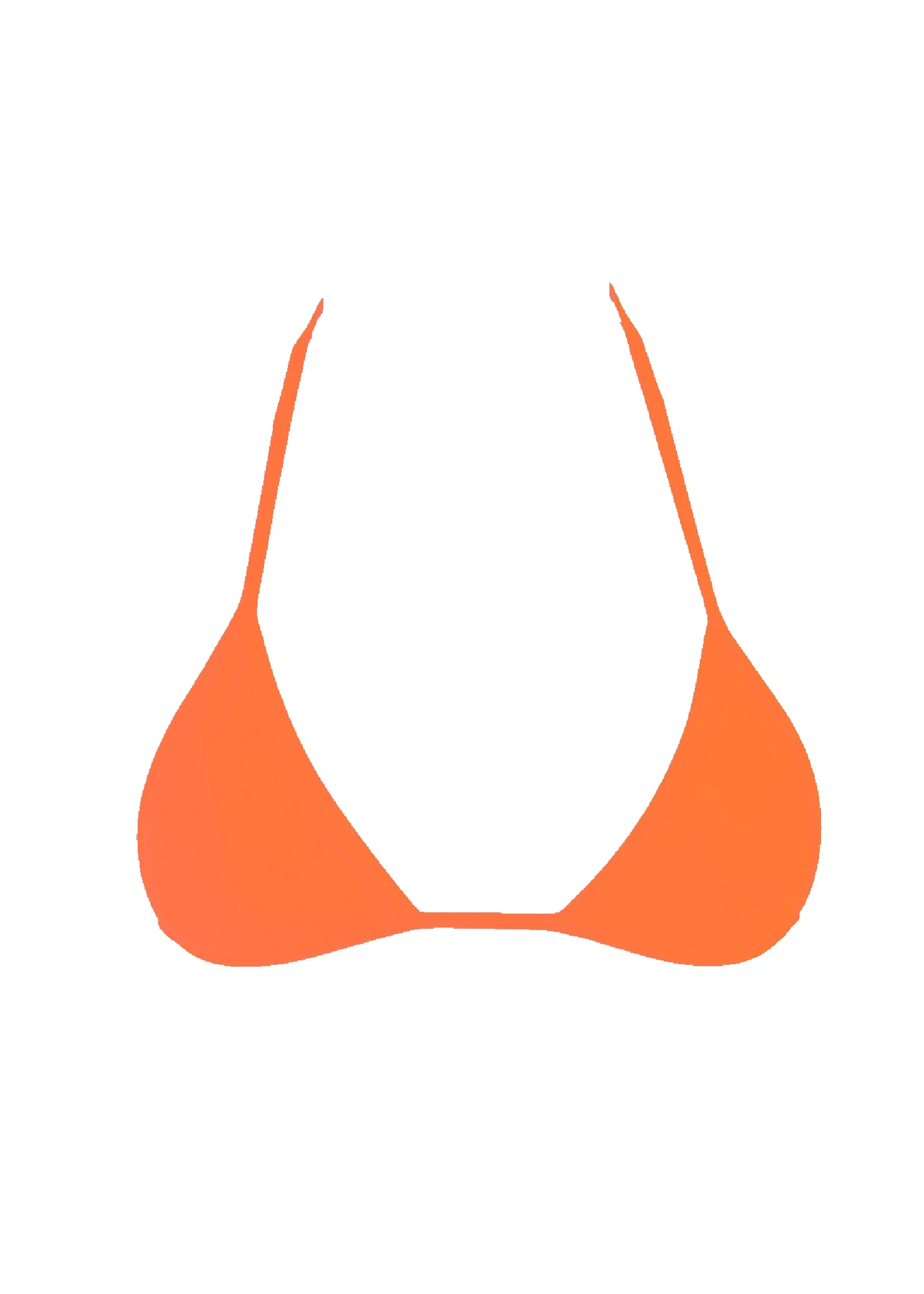 008 Micro Bikini Top - Sunburst Orange - Image 2